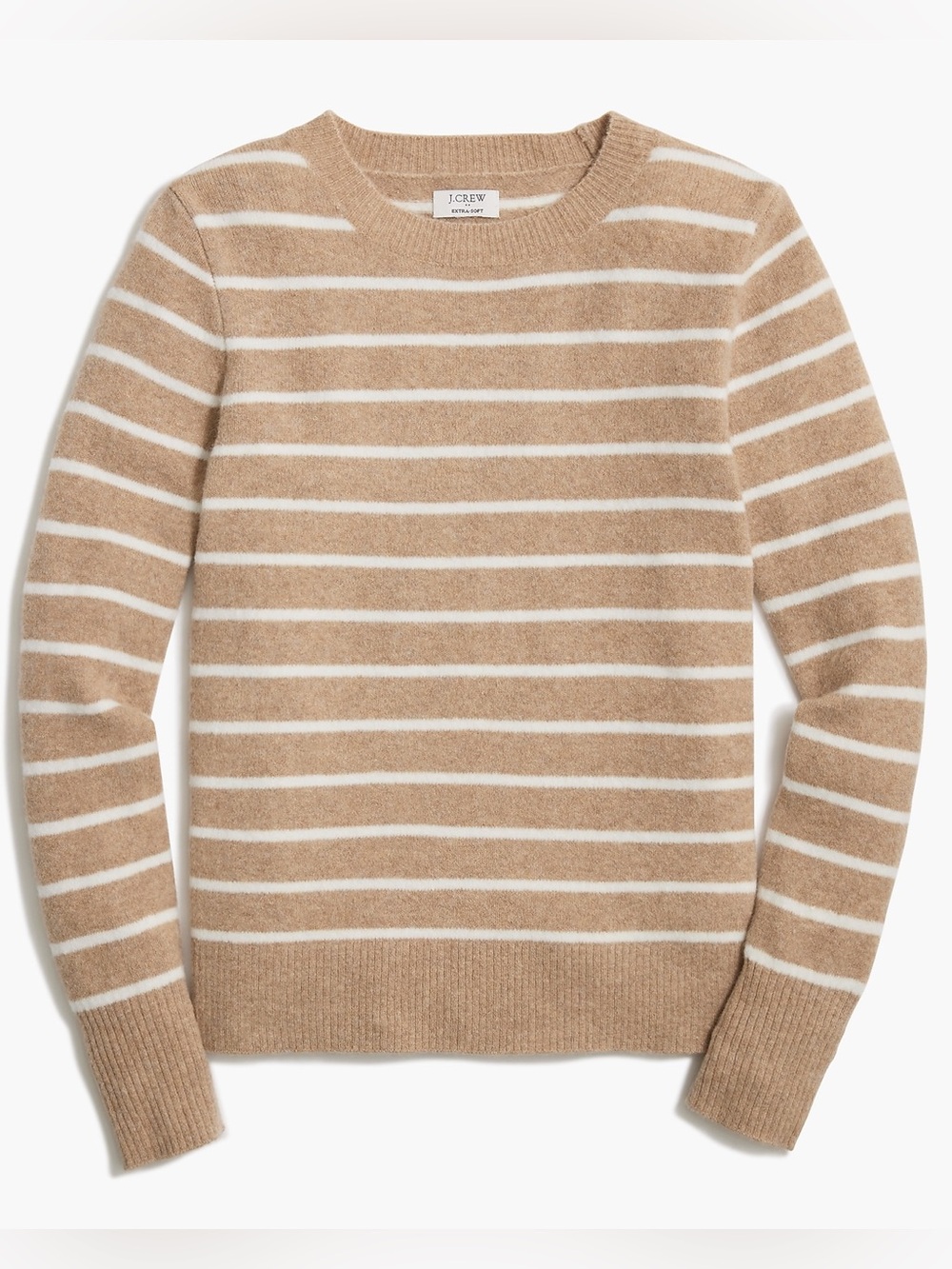 J.Crew Extra-Soft Striped crewneck sweater